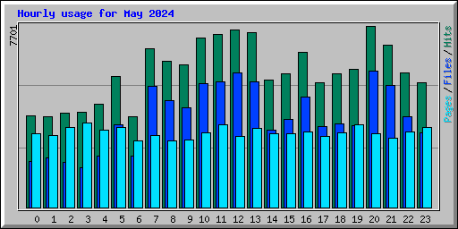 Hourly usage for May 2024